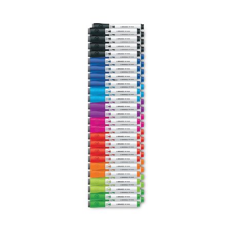 U Brands Chisel Tip Low-Odor Dry-Erase Markers with Erasers, Broad Chisel Tip, Assorted Colors, PK48, 48PK 2924U0001